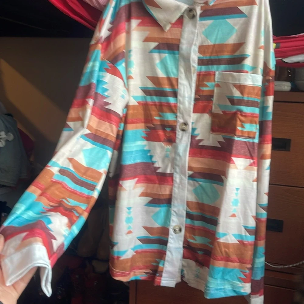 aztec shacket - Picture 2 of 2